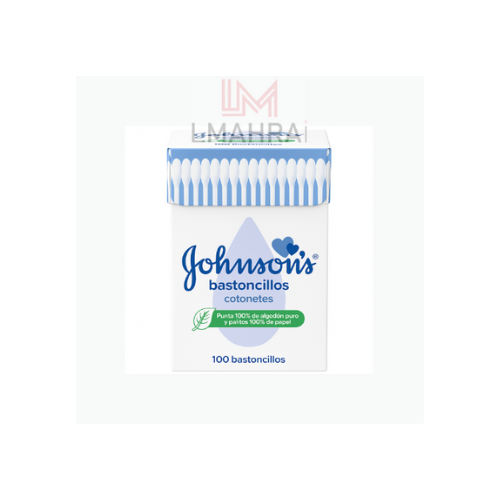 أعواد قطنية للأطفال من جونسون - عبوة واحدة × 100 (Copie)