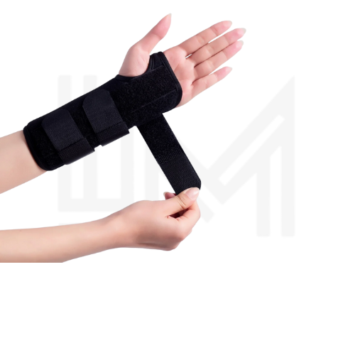 دعامة معصم قابلة للتعديل – لعلاج متلازمة النفق الرسغي مع شريط معدني (للاستعمال الليلي)