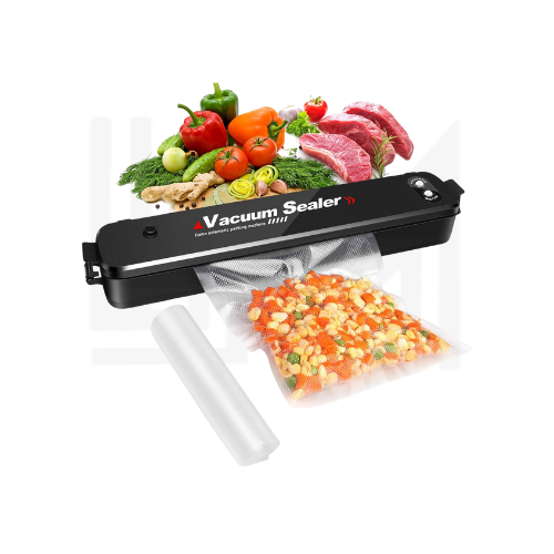آلة تغليف الفراغ + 20 كيس تفريغ للأطعمة الجافة والرطبة